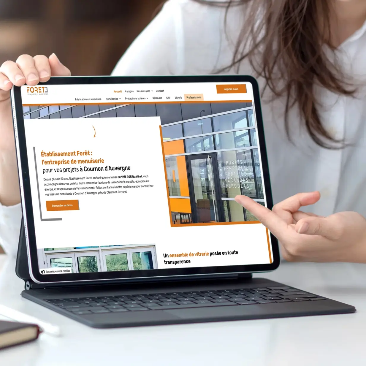 Site web Menuiserie