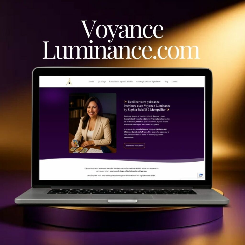 Voyance Luminance aperçu website