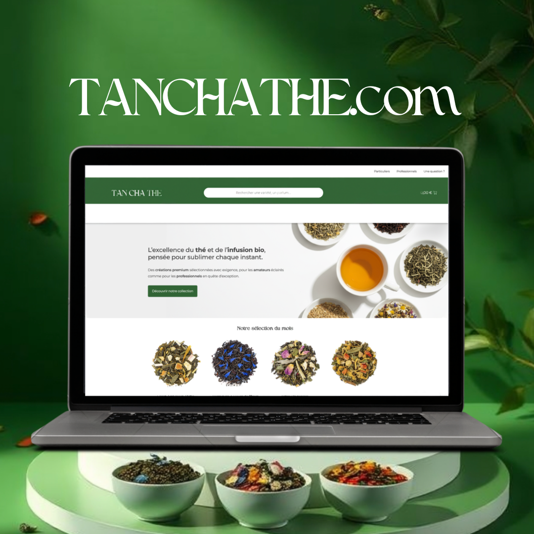 Site web de TAN CHA THE réalisé par Le Chat Pistache